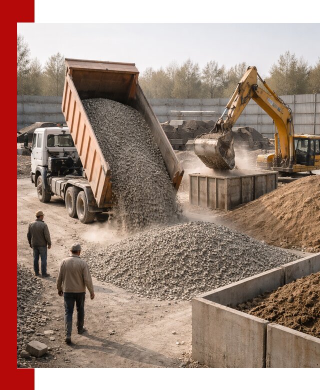 Доставка нерудных материалов с погрузкой и разгрузкой в Арзамасе