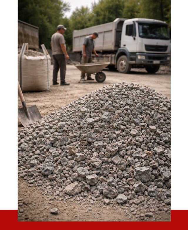 Гранитный щебень фракция 20-40 в Арзамасе от 3476 руб. ПРОНЕРУДРзм