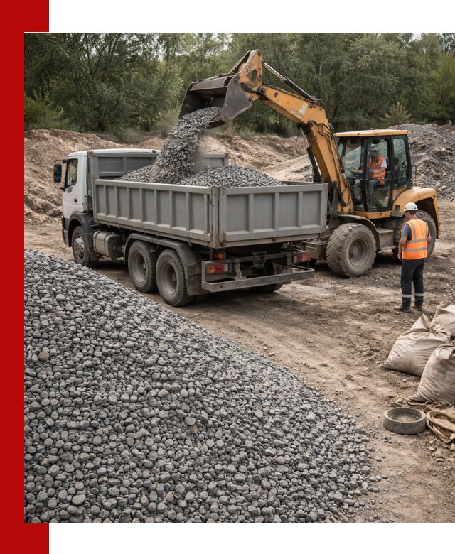 Доставка гравийного щебня в Арзамасе оптом и в розницу