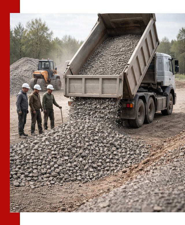 Доставка гравийного щебня фракции 70-120 в Арзамасе