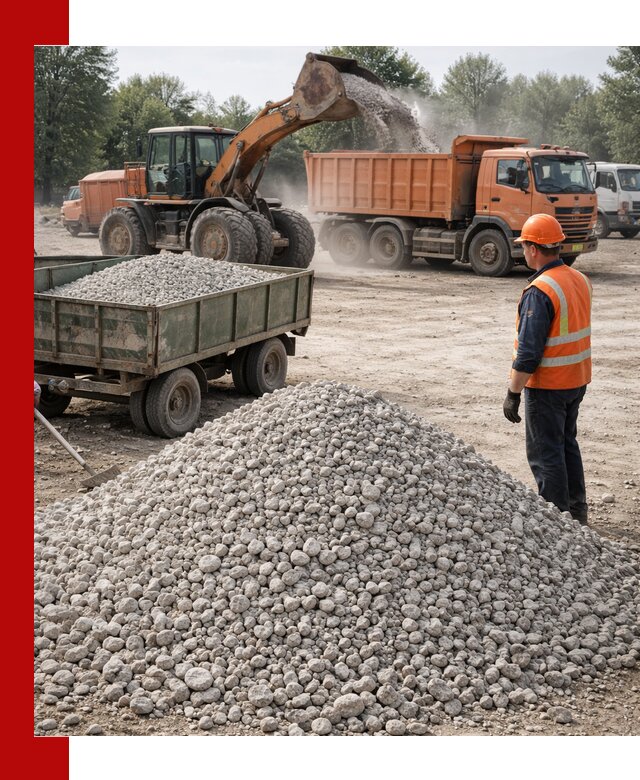 Доставка известнякового щебня фракция 20–40 в Арзамасе