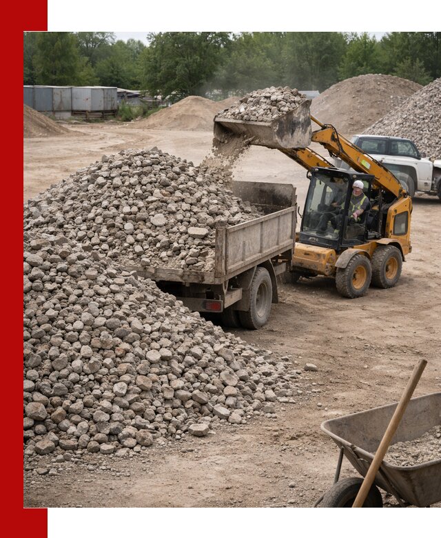 Доставка вторичного щебня в Арзамасе для строительных работ