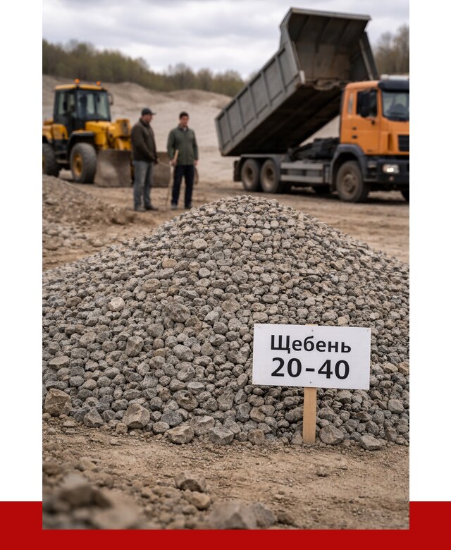 Бетонный щебень фракция 20-40 в Арзамасе от 2661 р. | ПРОНЕРУДРзм