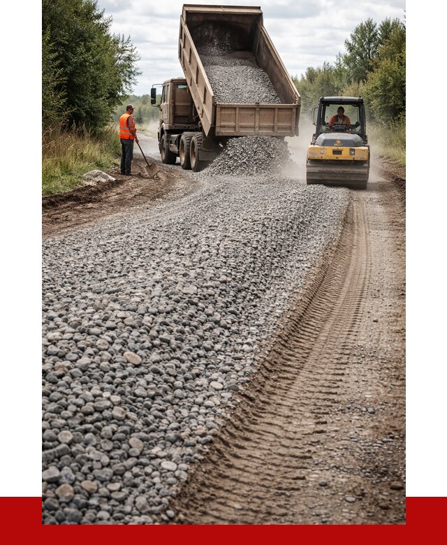 Щебень для отсыпки дороги в Арзамасе от 2932 р. ПРОНЕРУДРзм