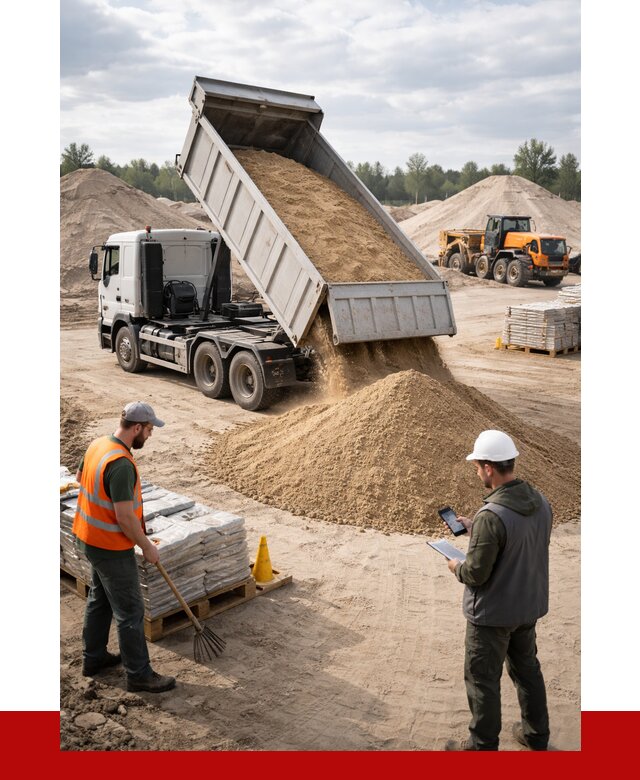 Карьерный песок с доставкой в Арзамасе от 3910 р. ПРОНЕРУДРзм