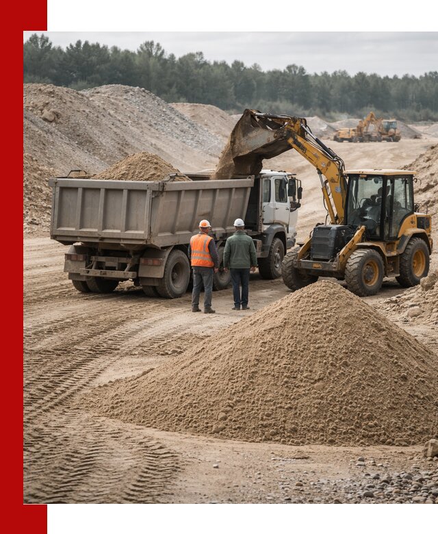 Карьерный среднезернистый песок с доставкой в Арзамасе