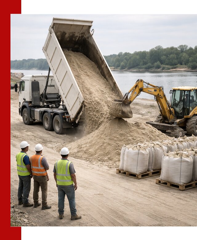 Доставка речного песка в Арзамасе самосвалами и погрузкой