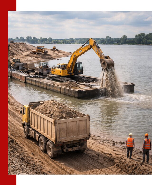 Намывной песок с доставкой в Арзамасе оптом и в розницу