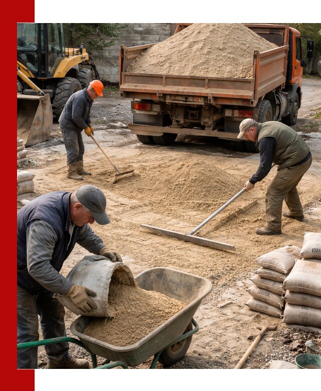 Поставка песка для стяжки в Арзамасе с быстрой доставкой