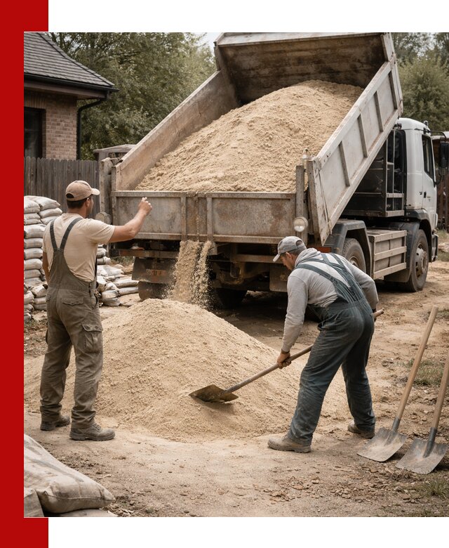 Песок для штукатурки с доставкой в Арзамасе качественный и чистый