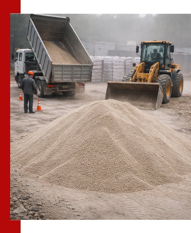 Кварцевый песок фракция 0–8 для стройработ в Арзамасе