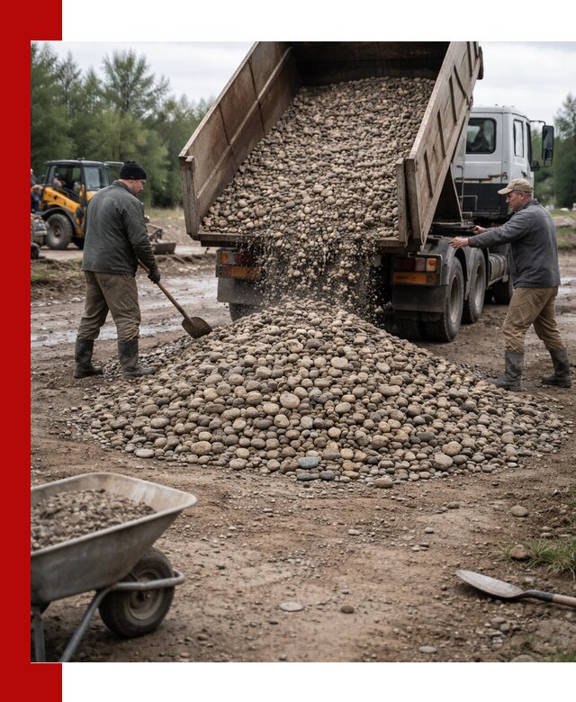 Доставка гальки речной оптом и в розницу в Арзамасе