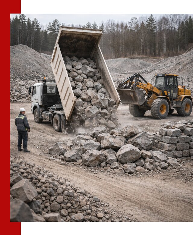 Доставка и продажа бутового гранитного камня в Арзамасе