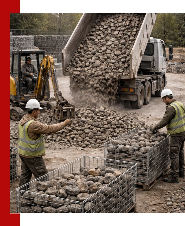 Камень для габионов фракция 100–201 в Арзамасе