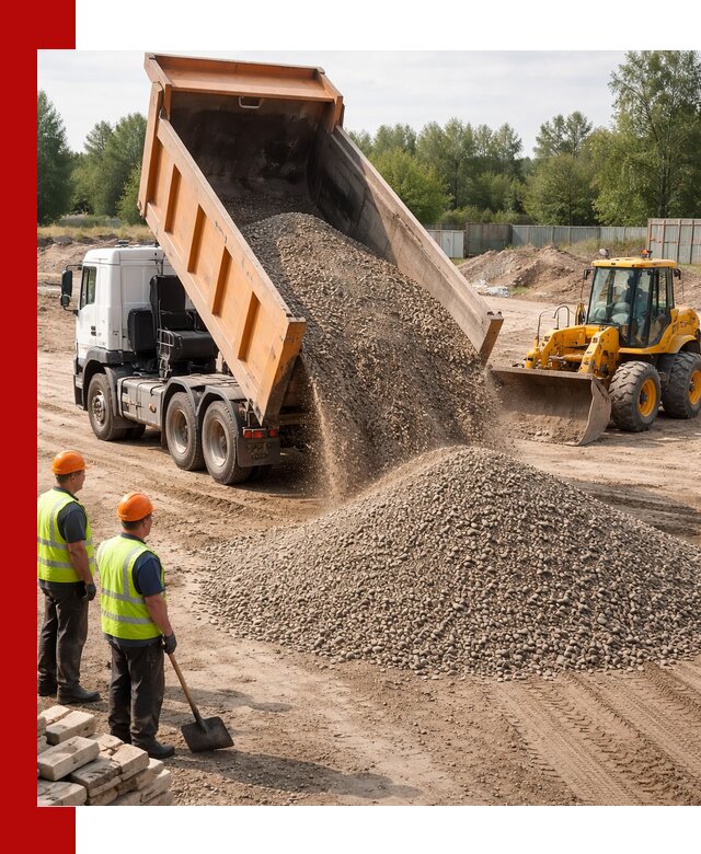 Доставка щебёночно-песчаной смеси ЩПС С7 в Арзамасе