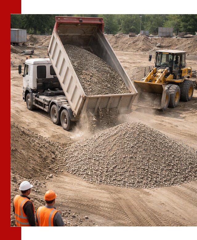 Щебень с песком (ЩГПС С2) с доставкой в Арзамасе