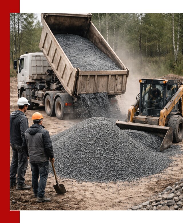 Гранитный отсев 0-5 с доставкой и разгрузкой в Арзамасе