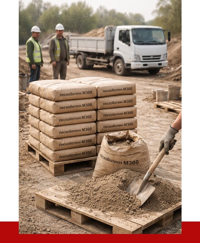 Пескобетон М300 в Арзамасе с доставкой от 5050 р. за куб | ПРОНЕРУДРзм