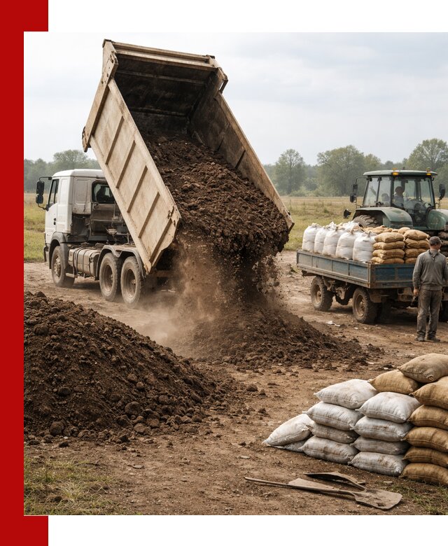 Доставка грунта и удобрений оптом в Арзамасе для сельхоз и строительства