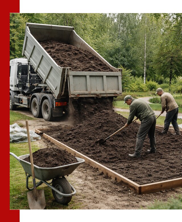 Доставка грунта для озеленения и благоустройства в Арзамасе