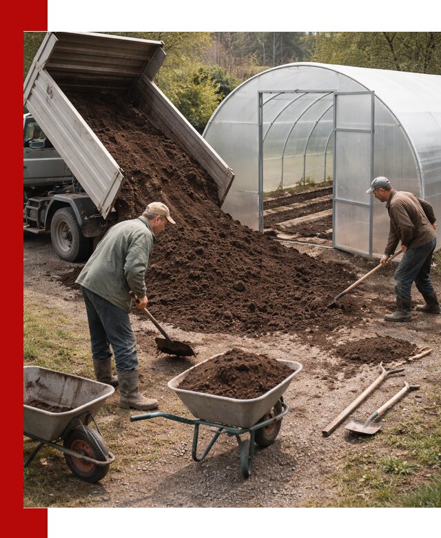 Грунт для теплицы с доставкой в Арзамасе — плодородный субстрат под растения