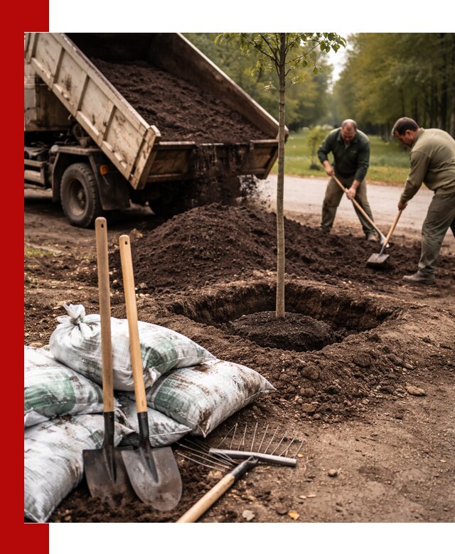 Грунт для посадки деревьев в Арзамасе — доставка и подготовка почвы