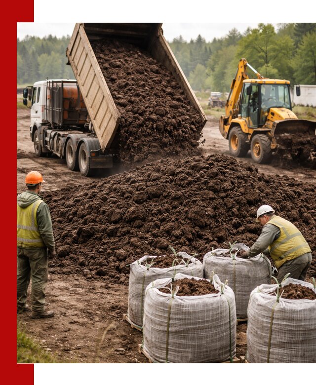 Доставка нейтрального торфа в Арзамасе оптом и в розницу
