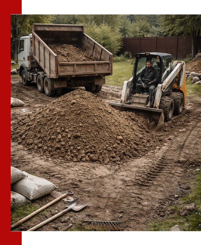 Суглинок для планировки участков в Арзамасе с доставкой и выгрузкой