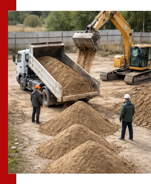 Доставка супеси вагонными и автопартиями в Арзамасе
