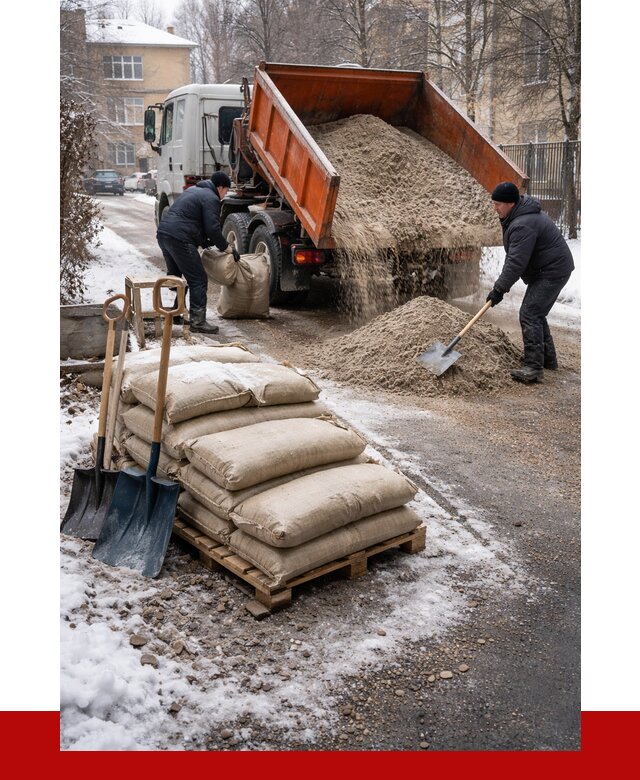 Противогололедные материалы оптом в Арзамасе от 4562 р. | ПРОНЕРУДРзм