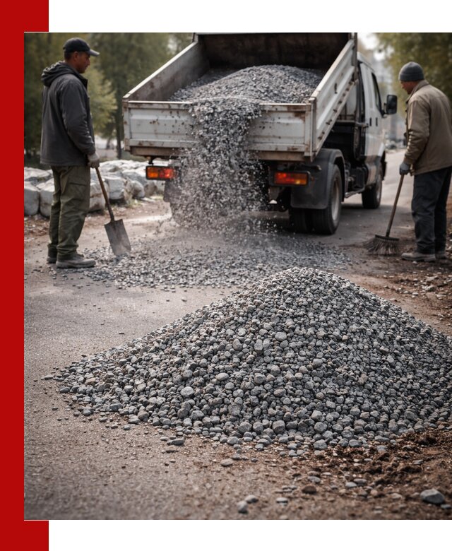 Гранитная крошка для посыпки дорог и тротуаров в Арзамасе