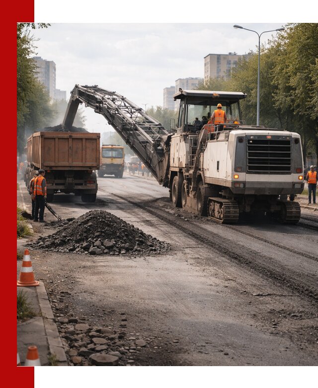 Фрезерованный асфальт в Арзамасе — удаление и вывоз старого покрытия