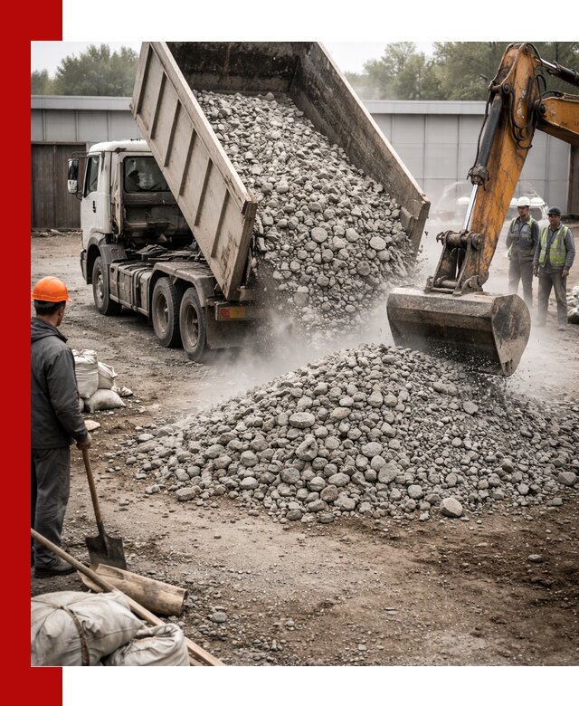 Доставка дробленого бетона в Арзамасе оптом и в розницу