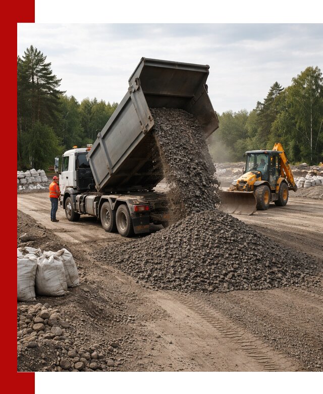 Доставка дробленого асфальта в Арзамасе для дорожных работ