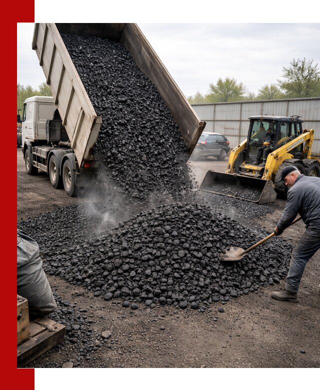 Доставка угля орех в Арзамасе оптом и в розницу