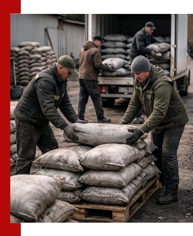 Доставка угля в мешках по выгодным ценам в Арзамасе