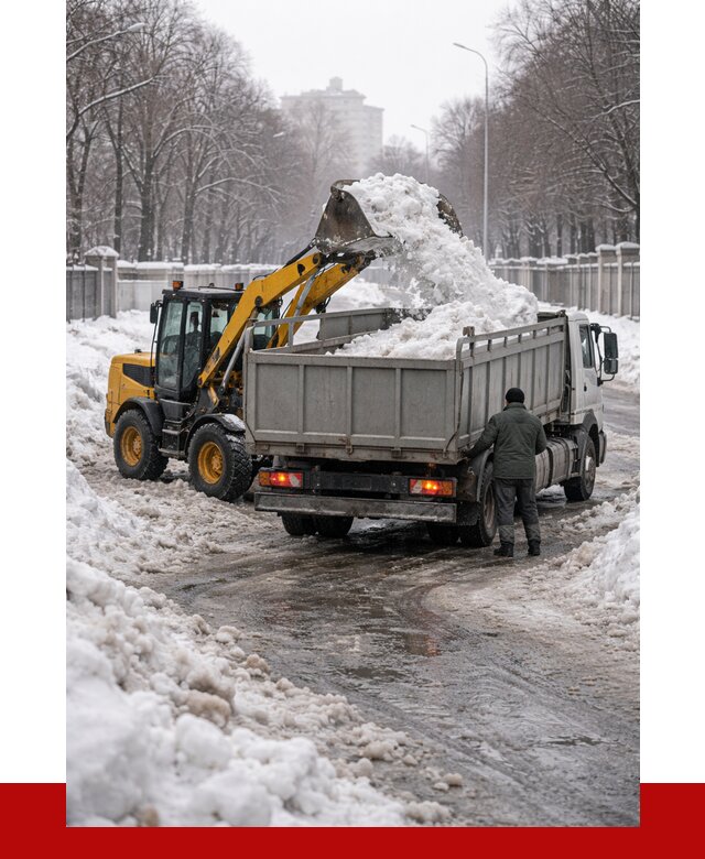 Вывоз снега с погрузкой в Арзамасе от 3801 р. ПРОНЕРУДРзм