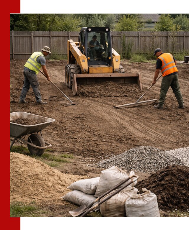 Выравнивание участка под строительство и благоустройство в Арзамасе