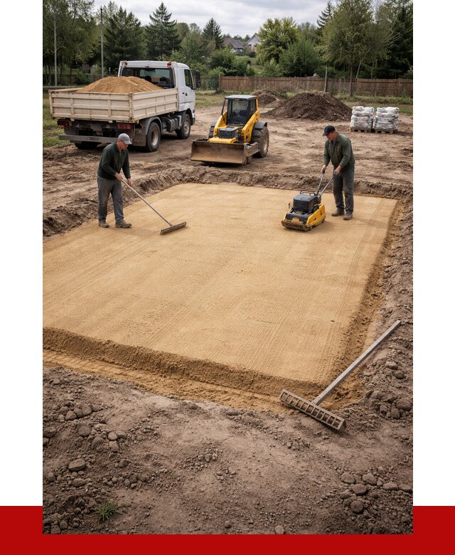 Устройство песчаной подушки в Арзамасе от 4887 р. ПРОНЕРУДРзм