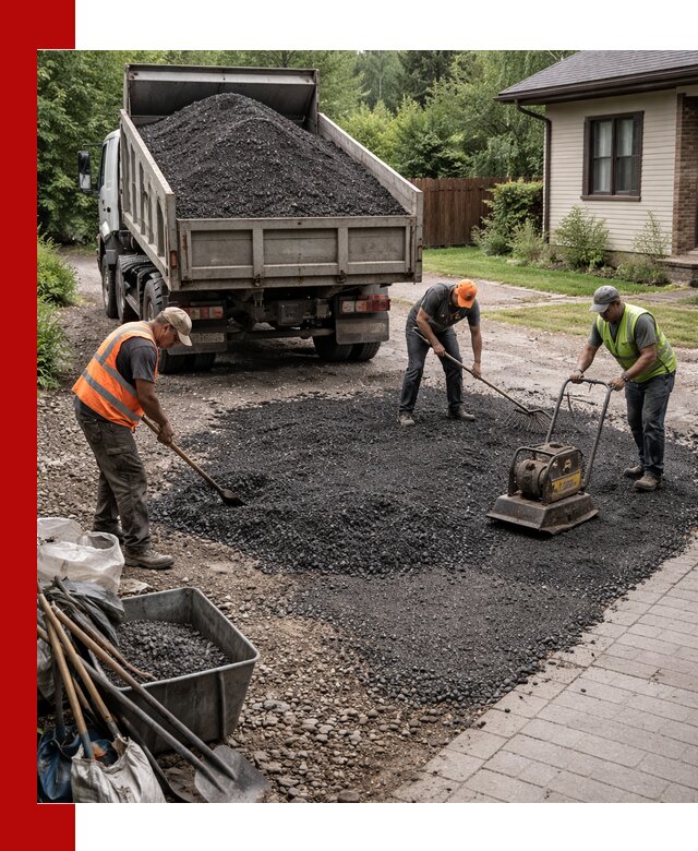 Асфальтовая крошка для двора с доставкой в Арзамасе